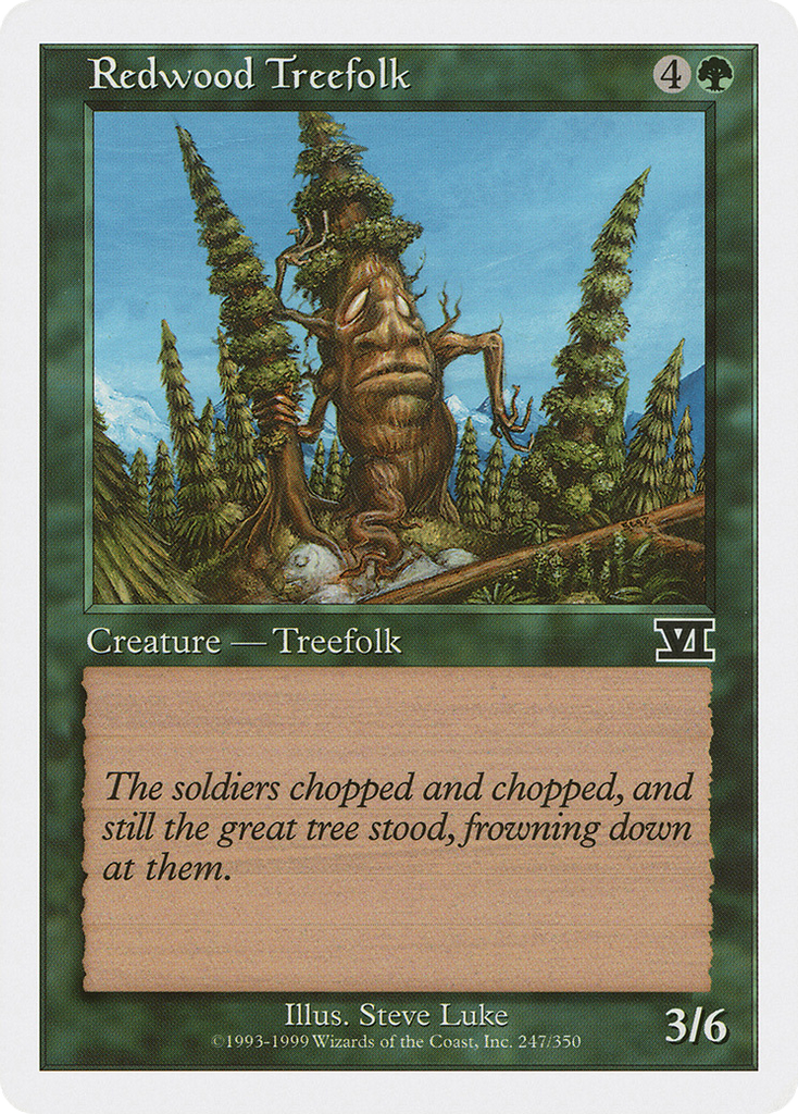 Magic: The Gathering - Redwood Treefolk - Classic Sixth Edition