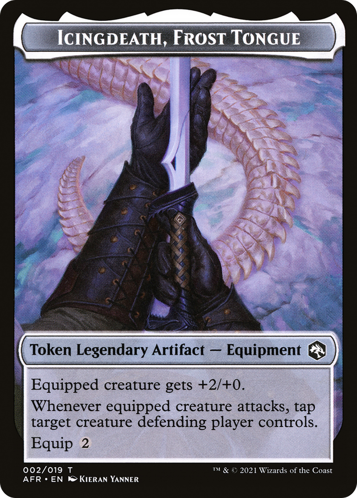 Magic: The Gathering - Icingdeath, Frost Tongue Token - Adventures in the Forgotten Realms Tokens