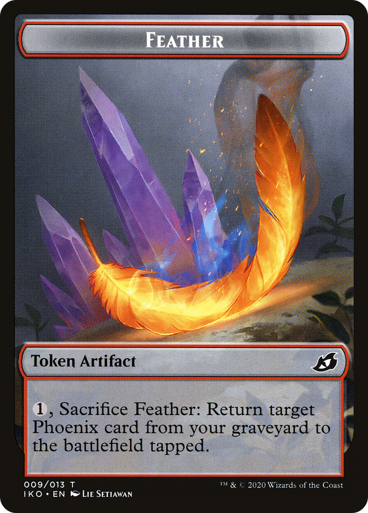 Magic: The Gathering - Feather Token - Ikoria: Lair of Behemoths Tokens