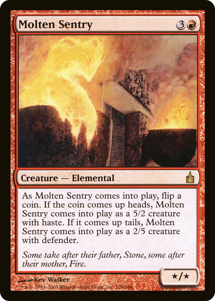 Magic: The Gathering - Molten Sentry - Ravnica: City of Guilds