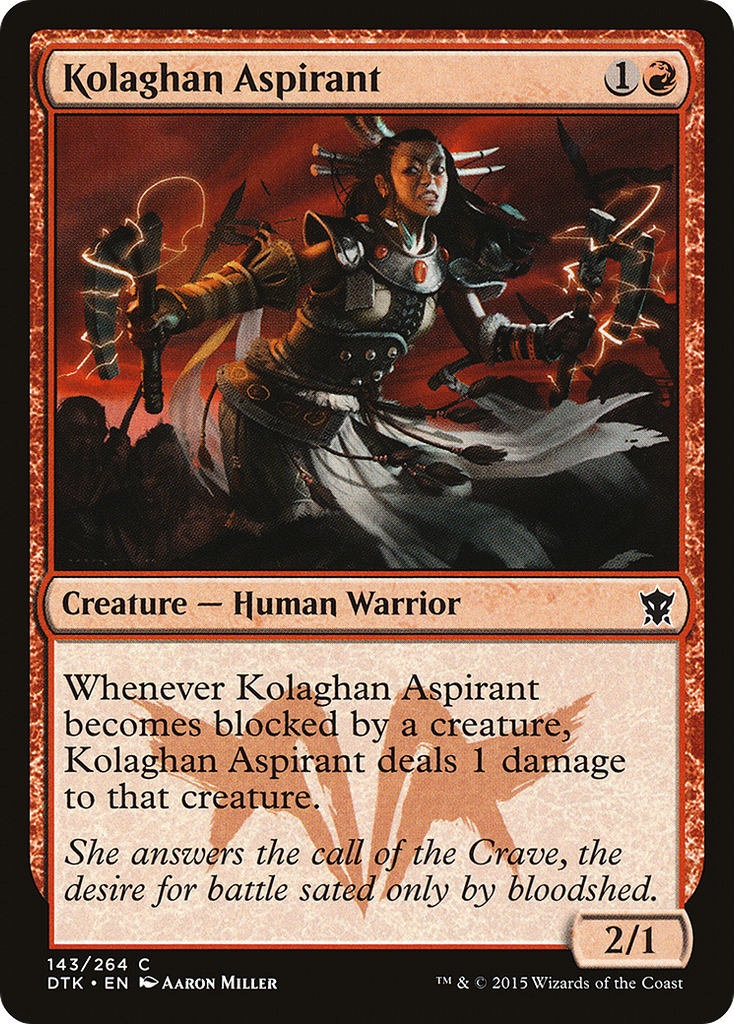 Magic: The Gathering - Kolaghan Aspirant - Dragons of Tarkir