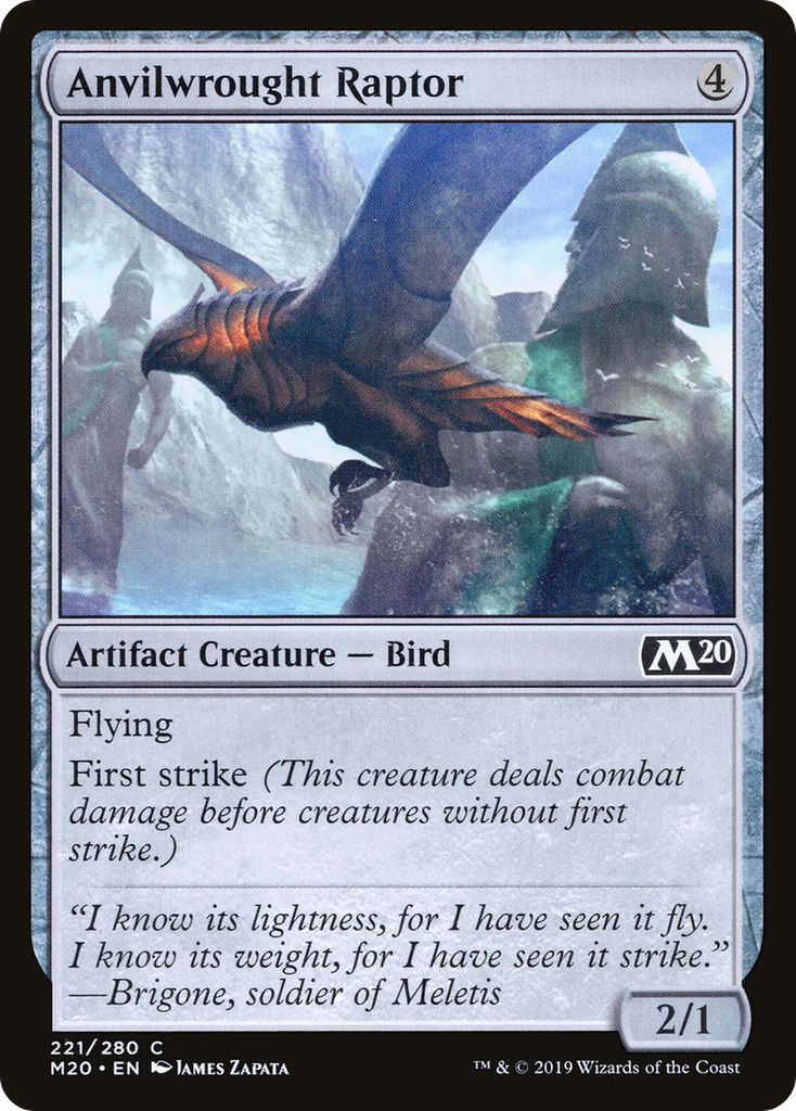 Magic: The Gathering - Anvilwrought Raptor Foil - Core Set 2020