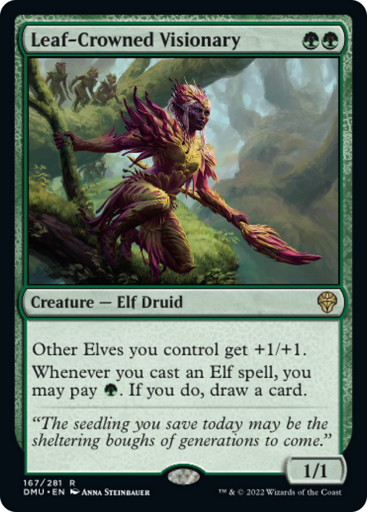 Magic: The Gathering - Leaf-Crowned Visionary - Dominaria United