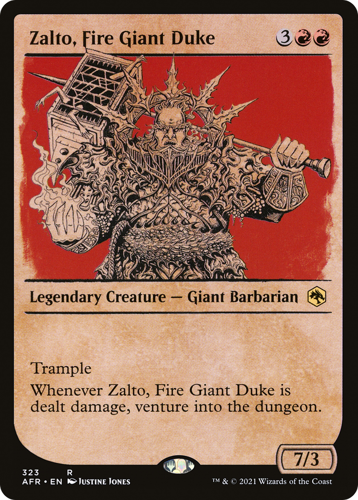 Magic: The Gathering - Zalto, Fire Giant Duke Foil - Adventures in the Forgotten Realms