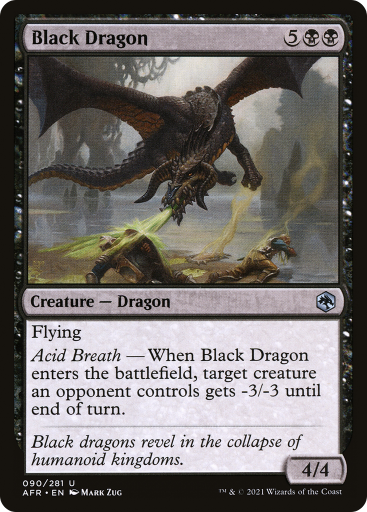 Magic: The Gathering - Black Dragon Foil - Adventures in the Forgotten Realms