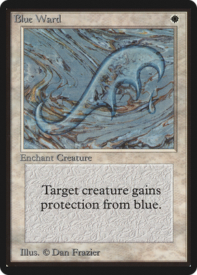 Magic: The Gathering - Blue Ward - Limited Edition Beta