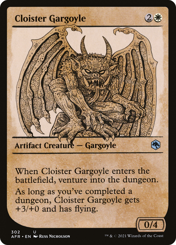 Magic: The Gathering - Cloister Gargoyle Foil - Adventures in the Forgotten Realms