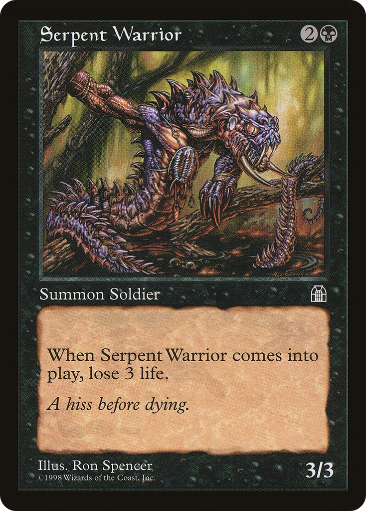 Magic: The Gathering - Serpent Warrior - Stronghold