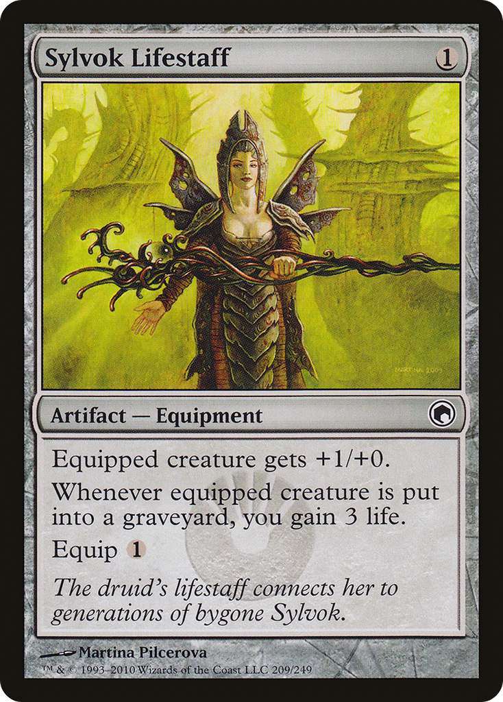 Magic: The Gathering - Sylvok Lifestaff - Scars of Mirrodin