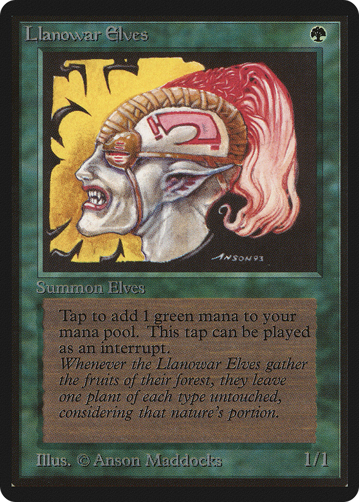 Magic: The Gathering - Llanowar Elves - Limited Edition Beta