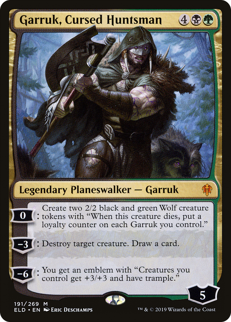 Magic: The Gathering - Garruk, Cursed Huntsman - Throne of Eldraine