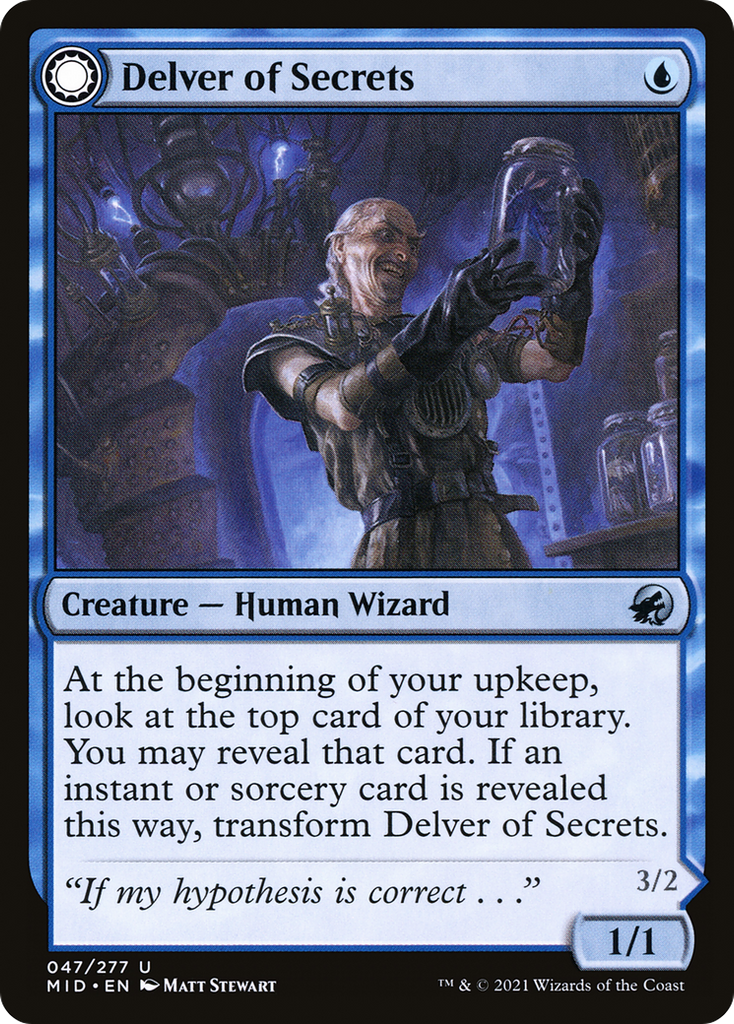 Magic: The Gathering - Delver of Secrets // Insectile Aberration - Innistrad: Midnight Hunt