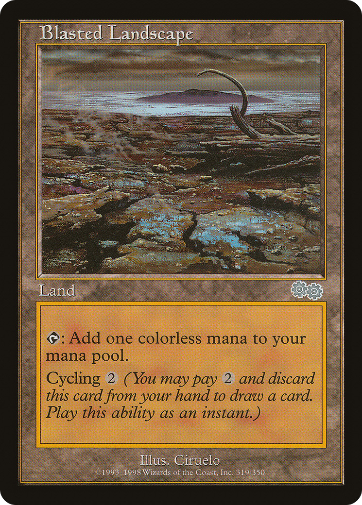 Magic: The Gathering - Blasted Landscape - Urza's Saga