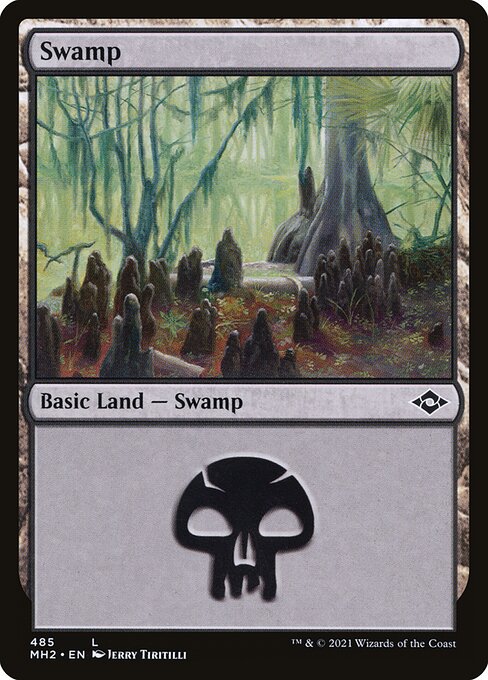 Magic the Gathering - Swamp #485 Foil - Modern Horizons 2