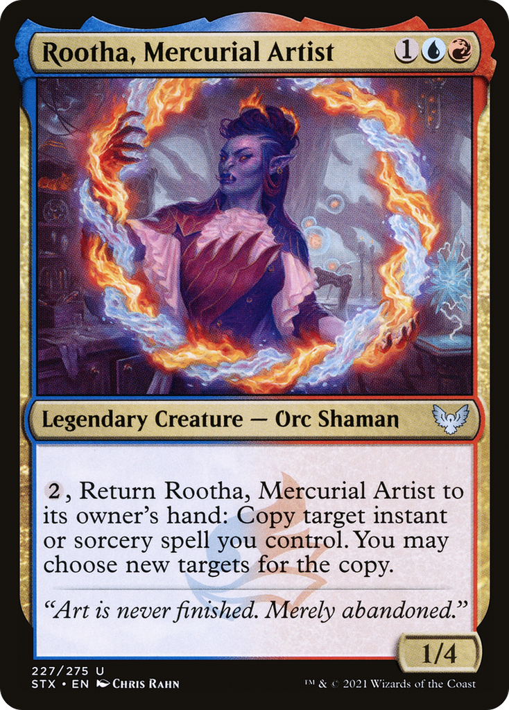 Magic: The Gathering - Rootha, Mercurial Artist Foil - Strixhaven: School of Mages