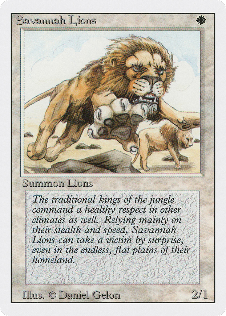 Magic: The Gathering - Savannah Lions - Revised Edition