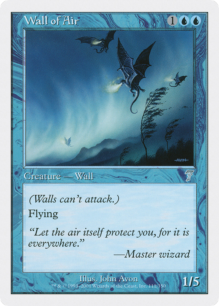 Magic: The Gathering - Wall of Air - Seventh Edition