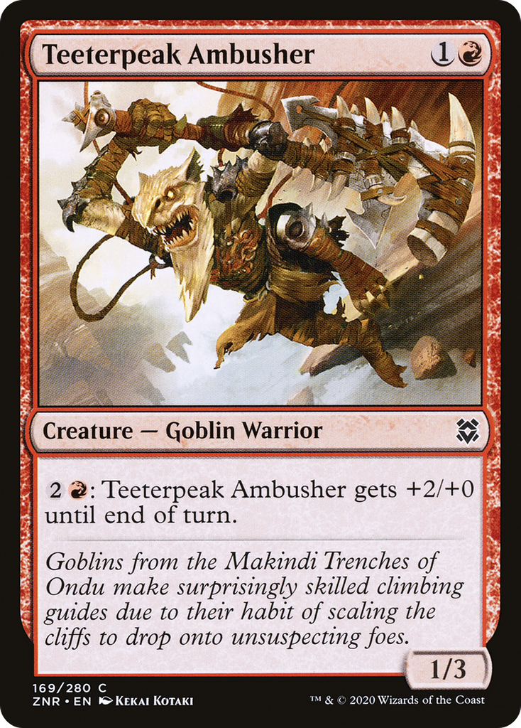 Magic: The Gathering - Teeterpeak Ambusher Foil - Zendikar Rising