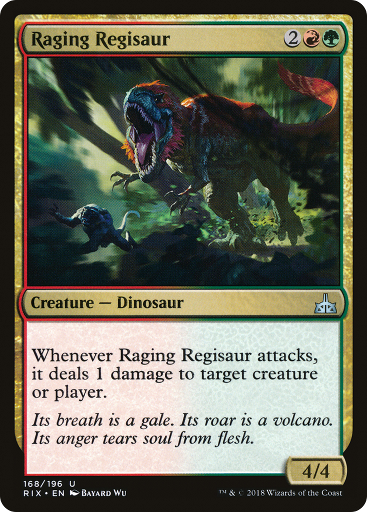 Magic: The Gathering - Raging Regisaur - Rivals of Ixalan