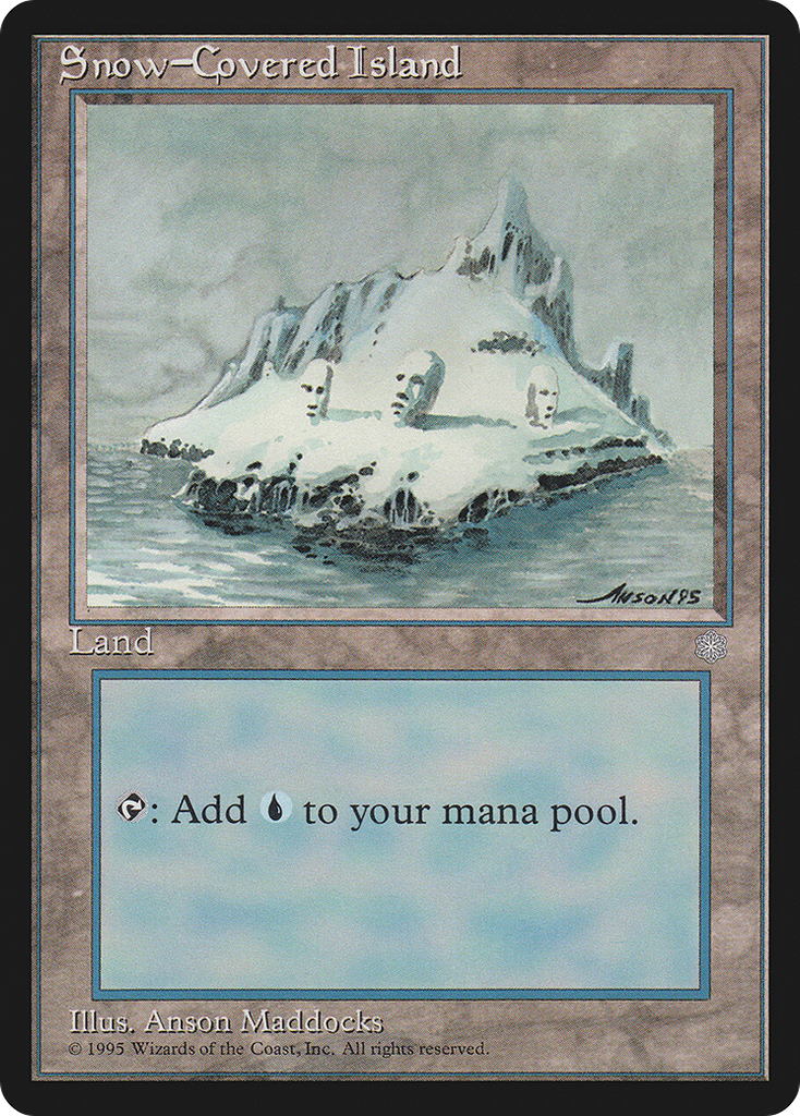 Magic: The Gathering - Snow-Covered Island - Ice Age