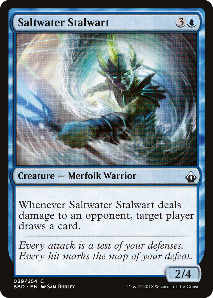 Magic: The Gathering - Saltwater Stalwart - Battlebond