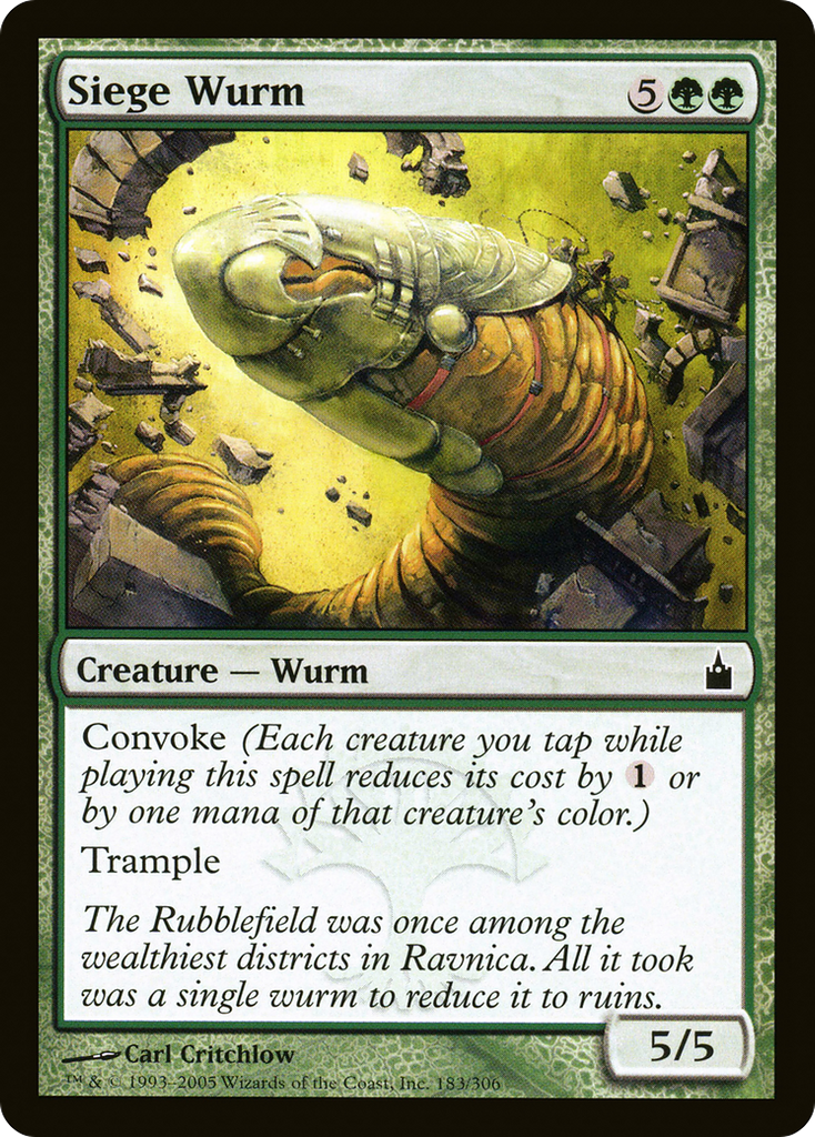 Magic: The Gathering - Siege Wurm - Ravnica: City of Guilds