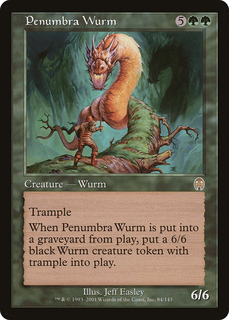 Magic: The Gathering - Penumbra Wurm - Apocalypse