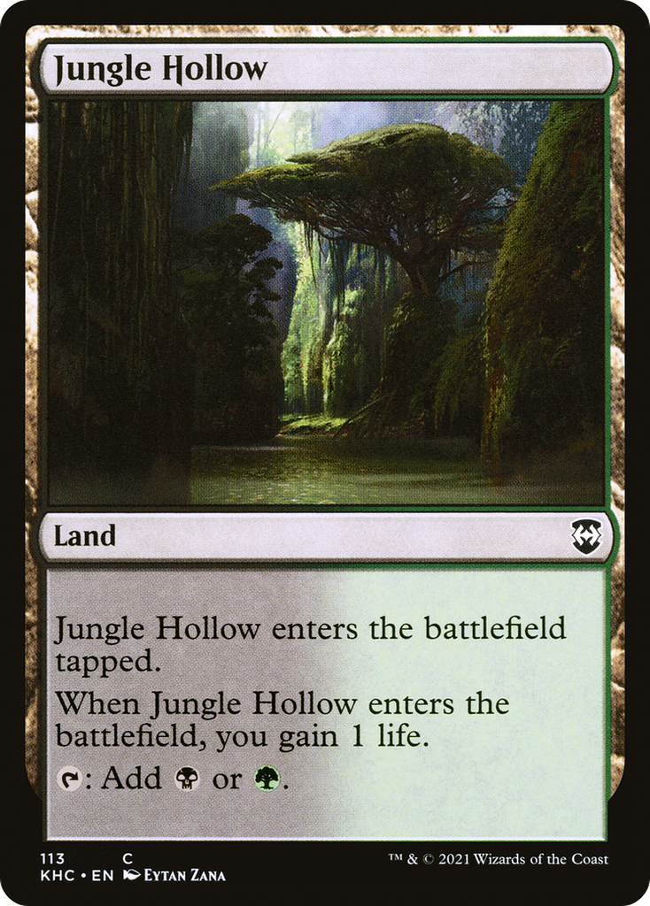 Magic: The Gathering - Jungle Hollow - Kaldheim Commander