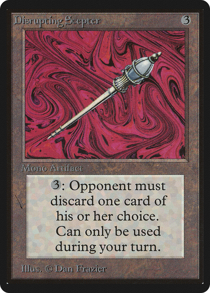Magic: The Gathering - Disrupting Scepter - Limited Edition Beta