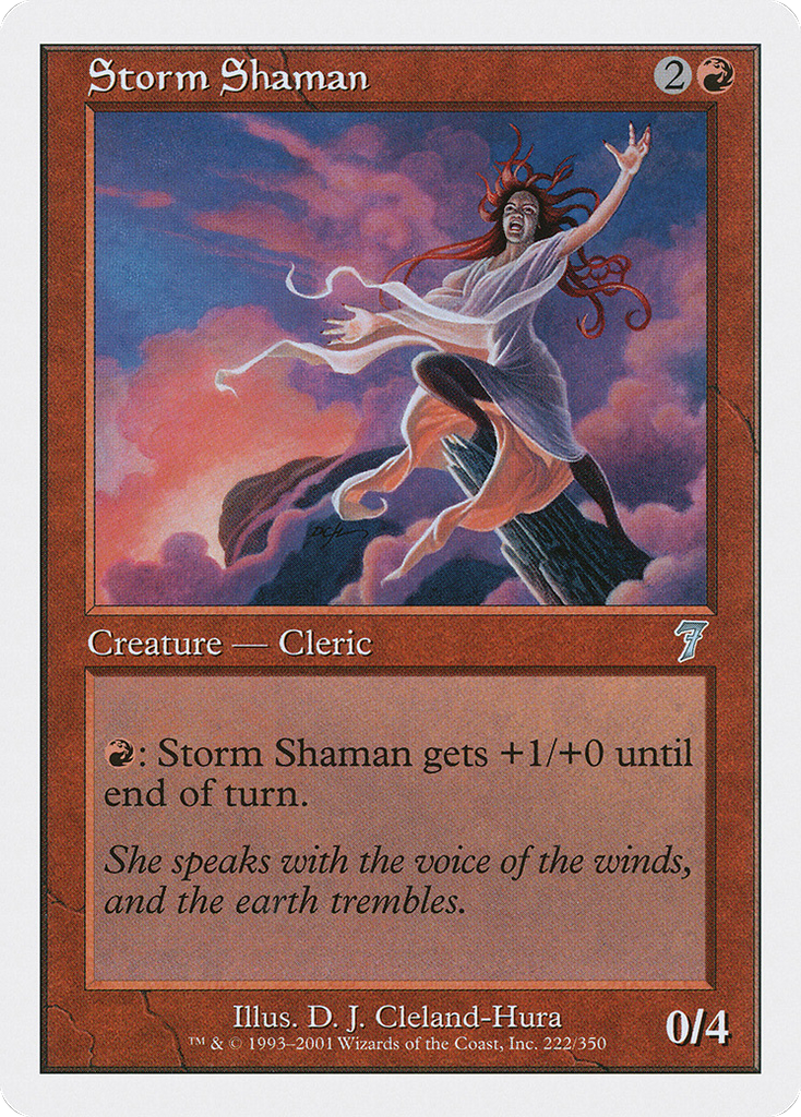 Magic: The Gathering - Storm Shaman - Seventh Edition