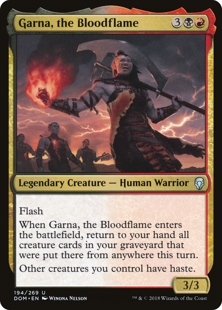 Magic: The Gathering - Garna, the Bloodflame - Dominaria