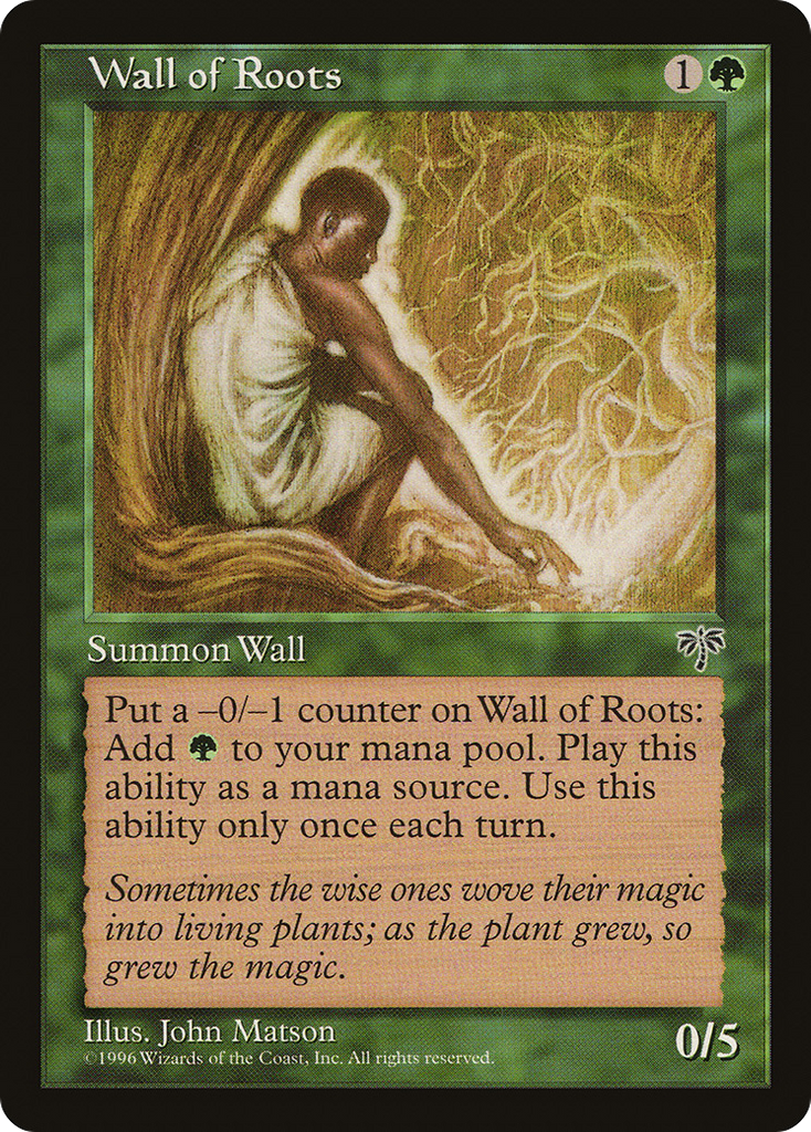 Magic: The Gathering - Wall of Roots - Mirage