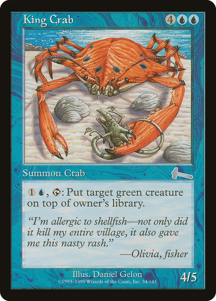 Magic: The Gathering - King Crab - Urza's Legacy