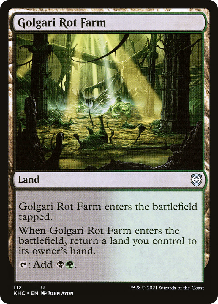 Magic: The Gathering - Golgari Rot Farm - Kaldheim Commander