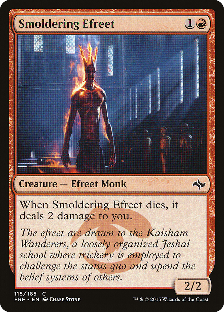 Magic: The Gathering - Smoldering Efreet - Fate Reforged