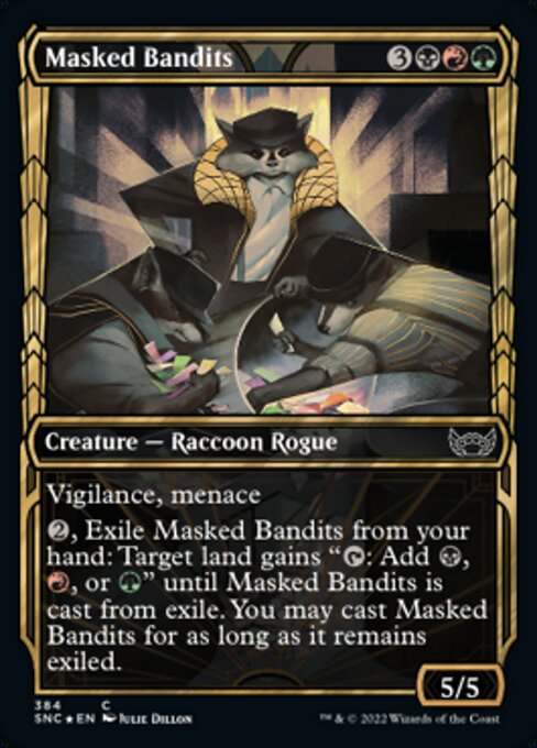 Magic the Gathering - Masked Bandits Foil - Streets of New Capenna