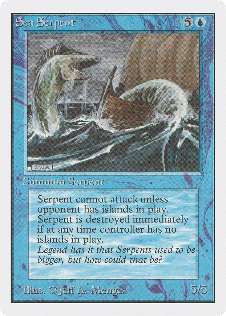 Magic: The Gathering - Sea Serpent - Unlimited Edition