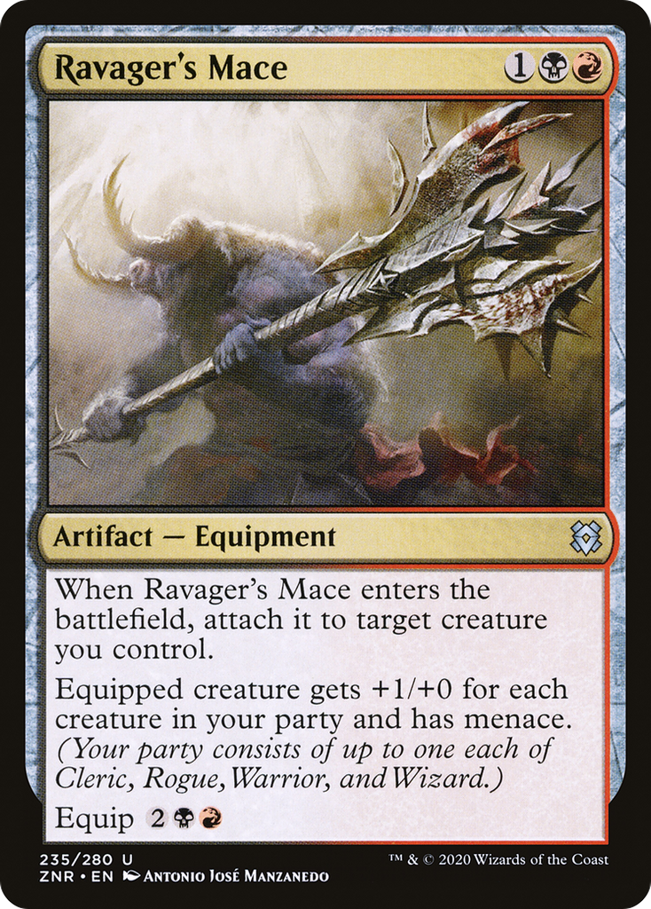 Magic: The Gathering - Ravager's Mace - Zendikar Rising