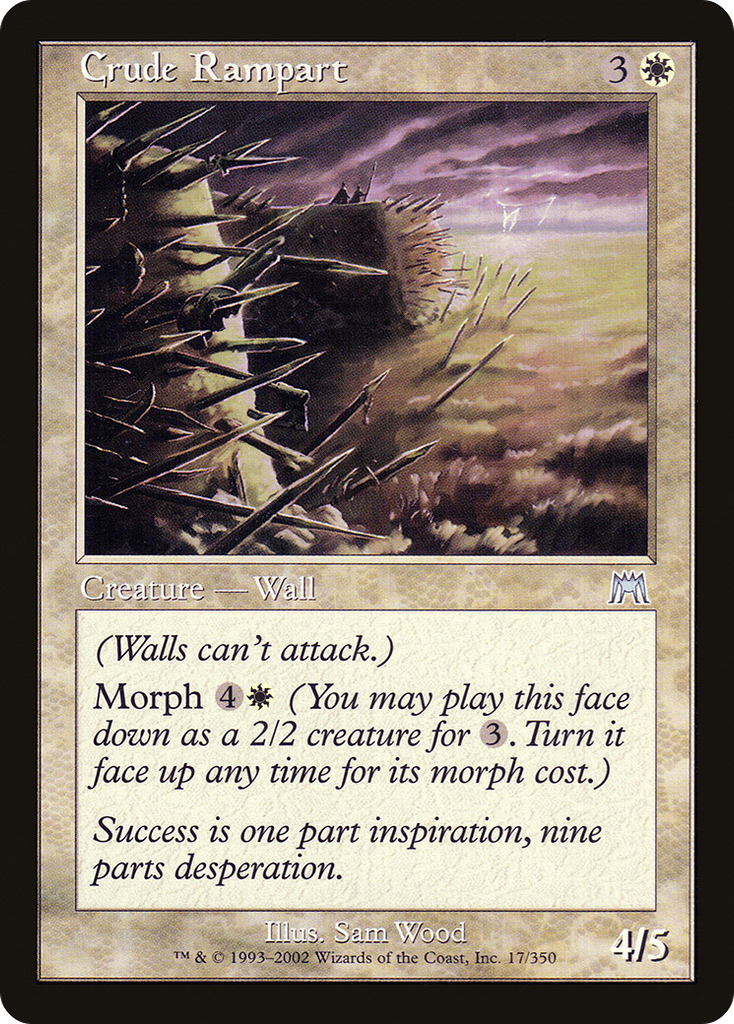 Magic: The Gathering - Crude Rampart - Onslaught