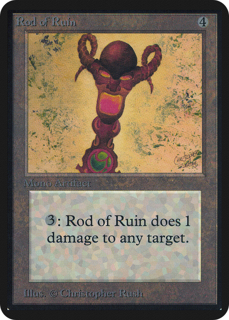 Magic: The Gathering - Rod of Ruin - Limited Edition Alpha
