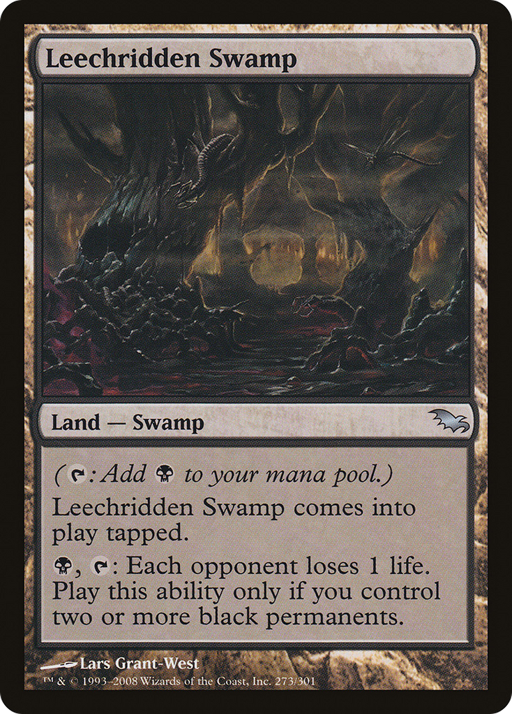 Magic: The Gathering - Leechridden Swamp - Shadowmoor