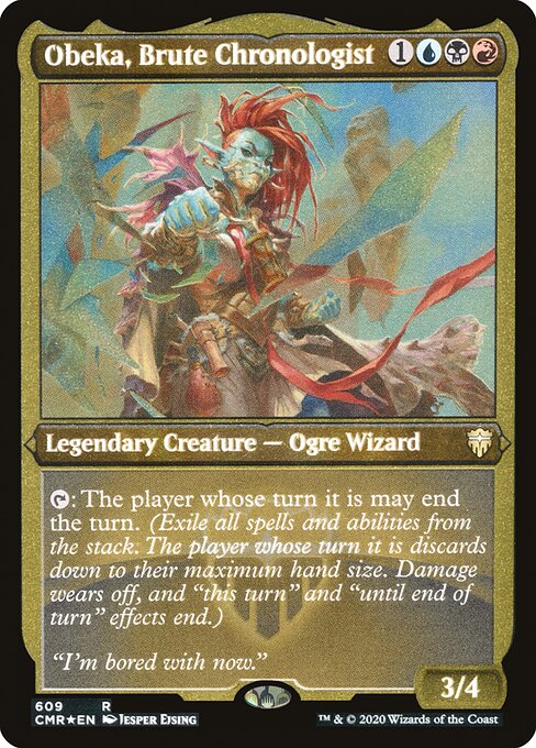 Magic the Gathering - Obeka, Brute Chronologist Foil - Commander Legends