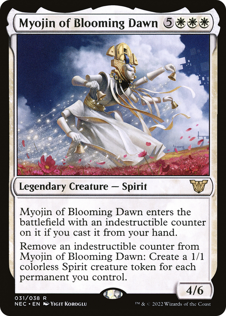 Magic: The Gathering - Myojin of Blooming Dawn Foil - Neon Dynasty Commander