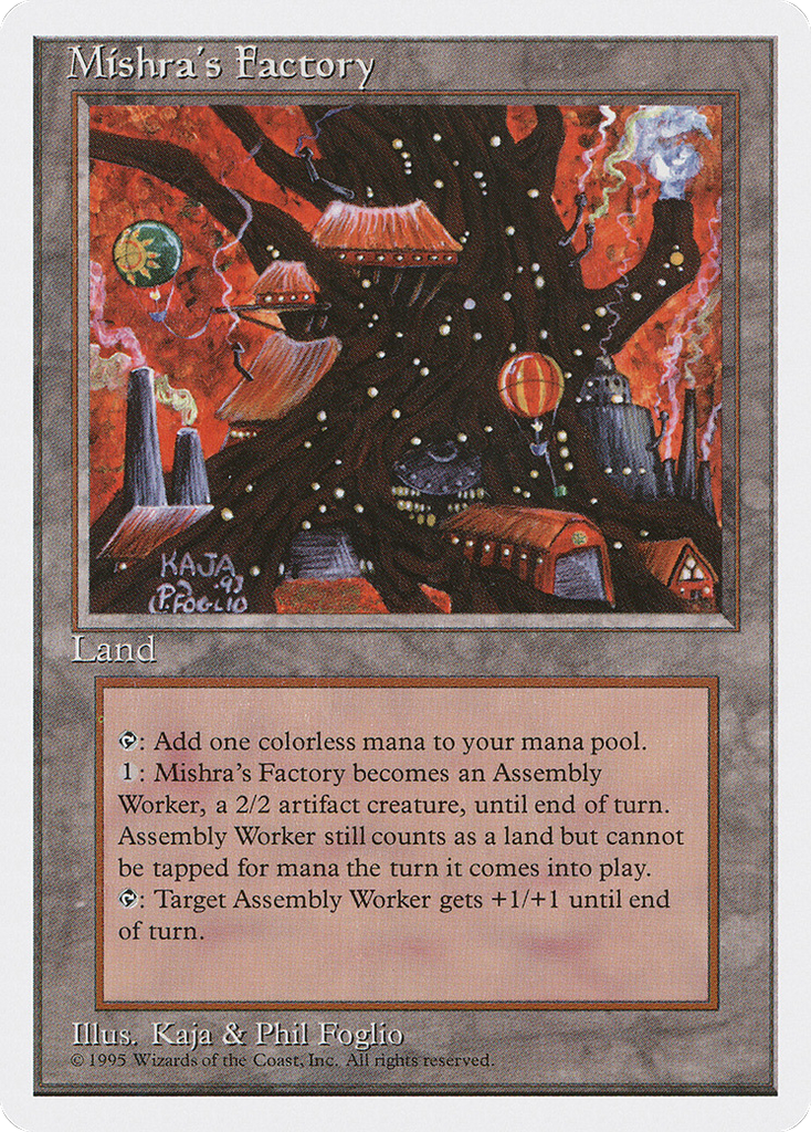 Magic: The Gathering - Mishra's Factory - Fourth Edition