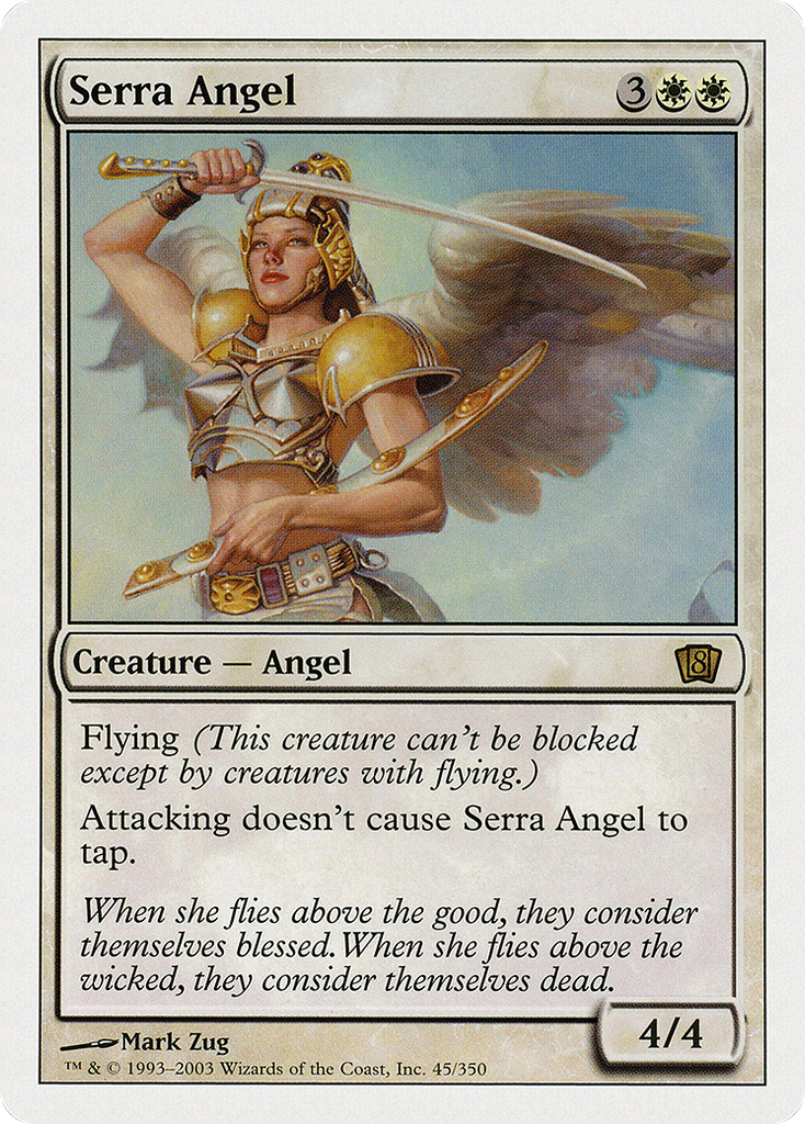 Magic: The Gathering - Serra Angel - Eighth Edition