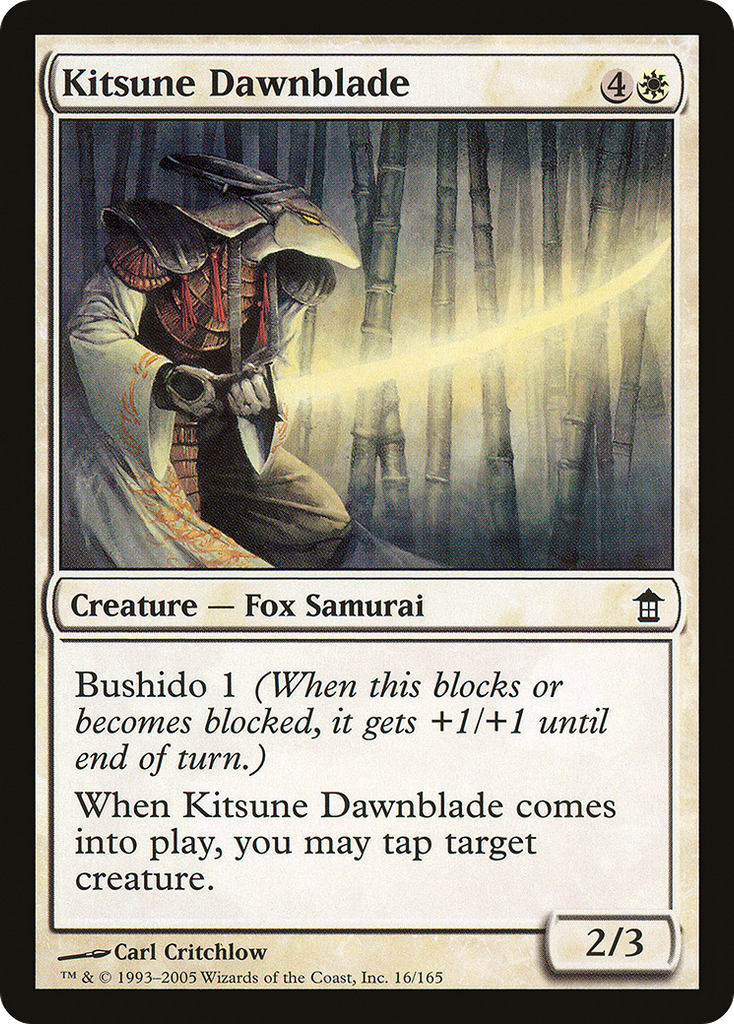 Magic: The Gathering - Kitsune Dawnblade - Saviors of Kamigawa