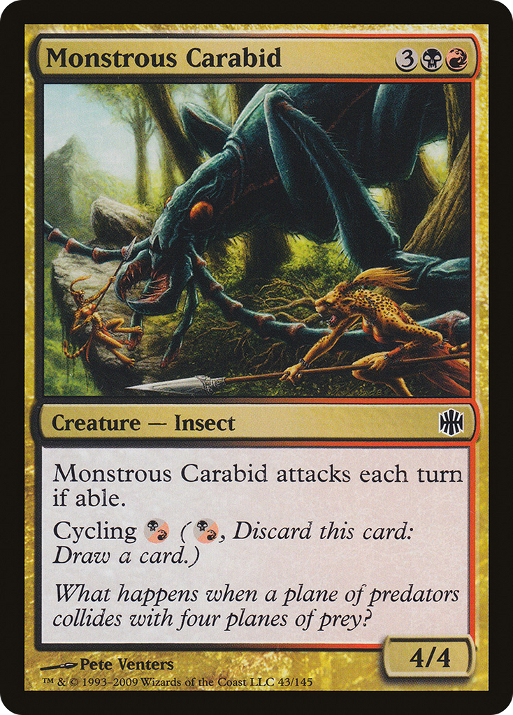 Magic: The Gathering - Monstrous Carabid - Alara Reborn