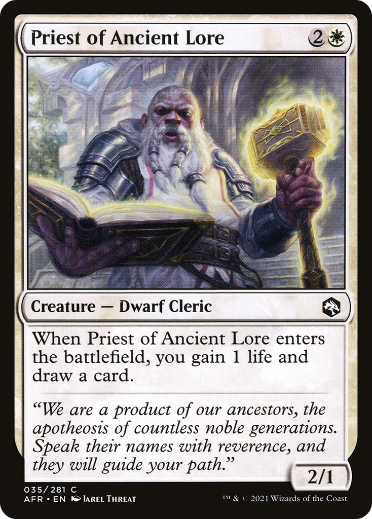 Magic: The Gathering - Priest of Ancient Lore - Adventures in the Forgotten Realms