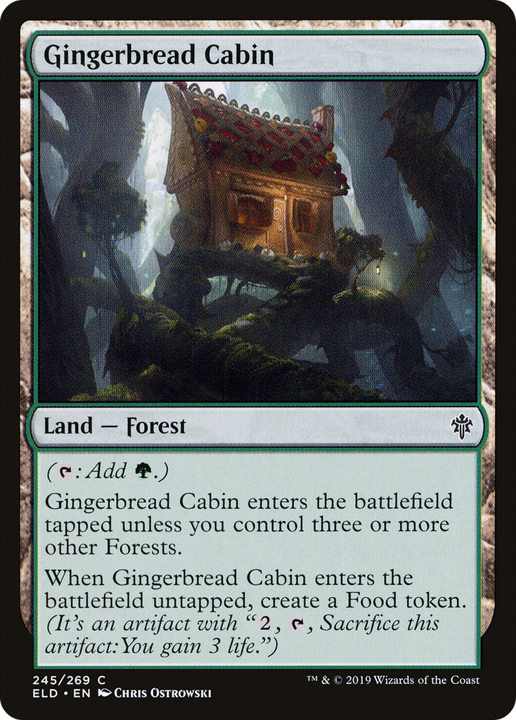 Magic: The Gathering - Gingerbread Cabin - Throne of Eldraine