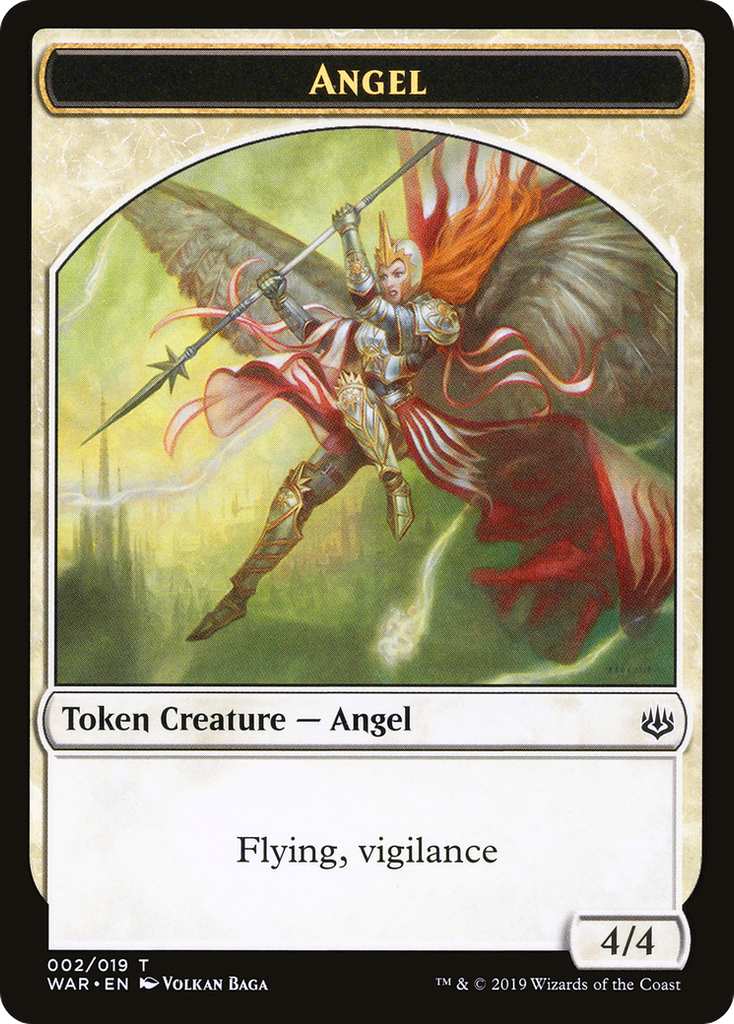 Magic: The Gathering - Angel Token - War of the Spark Tokens